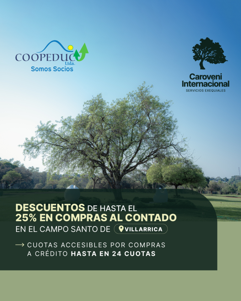 Caroveni internacional - Convenios con Coopeduc - Descuentos de hasta 25% en compras al contado en el campo Santo de Villarrica